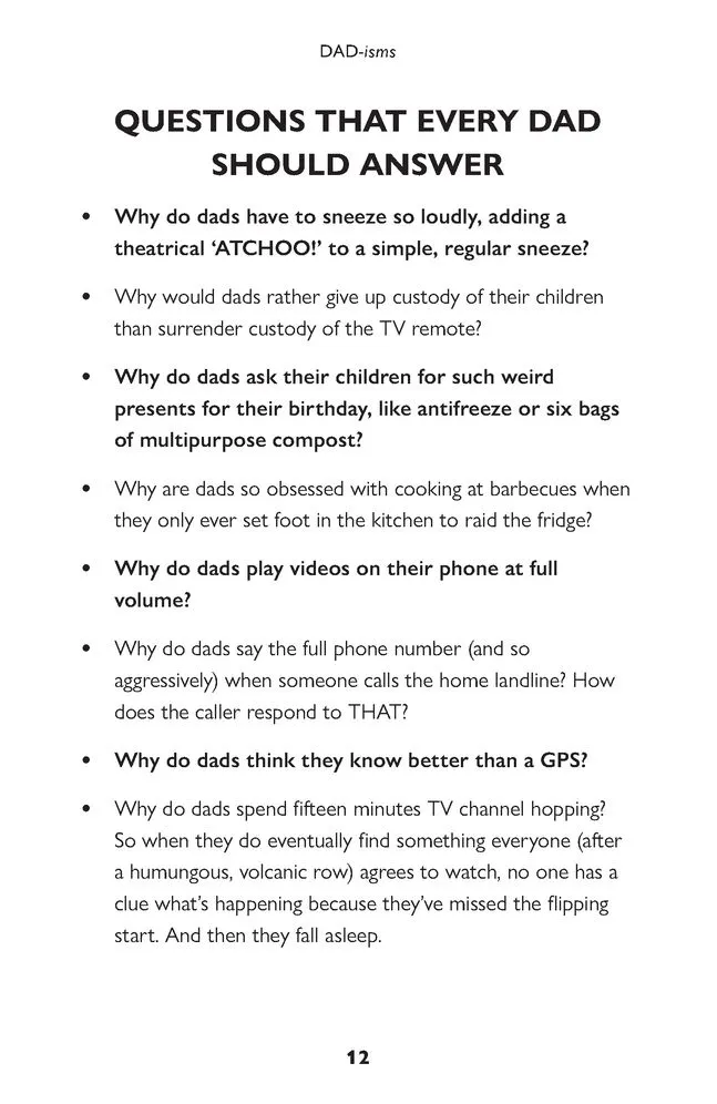 Dad-isms: The Crazy Things Dads Say and Do sold by Paper Source product image thumbnail 2