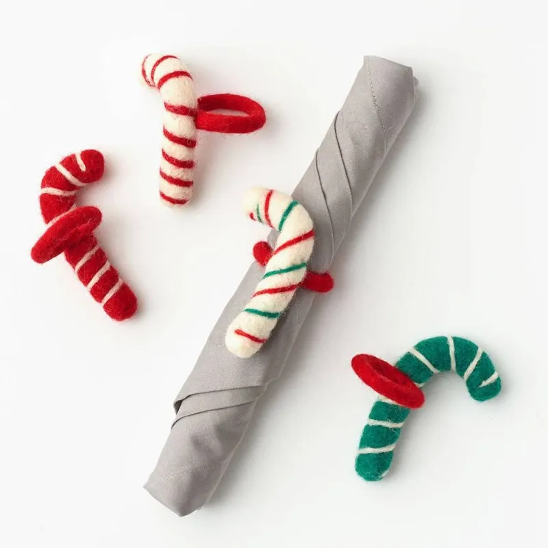 Candy Cane Napkin Rings sold by Paper Source