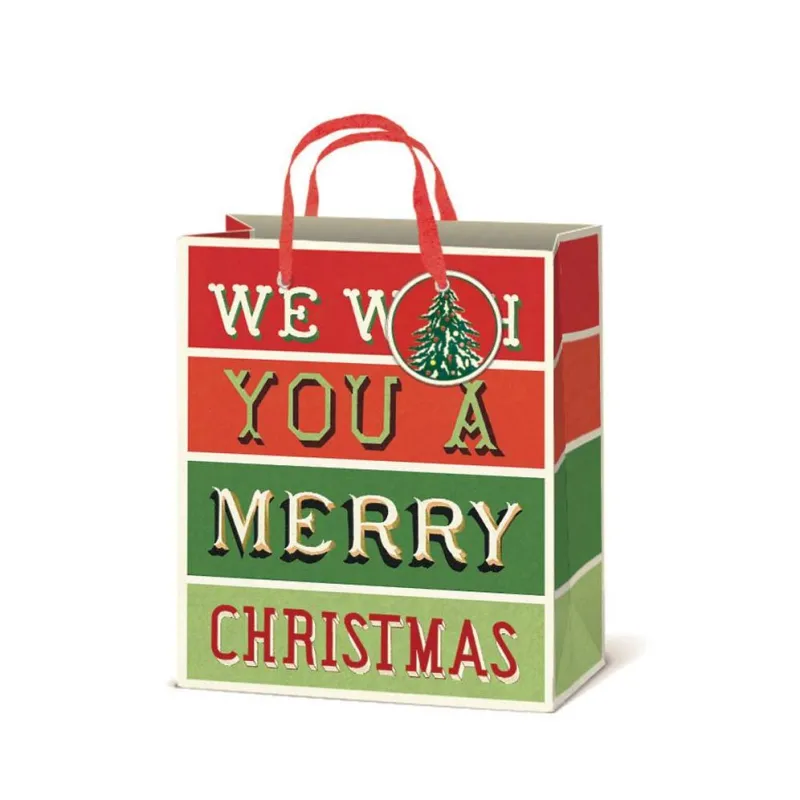 Cavallini & Co. Merry Christmas Medium Gift Bag sold by Paper Source