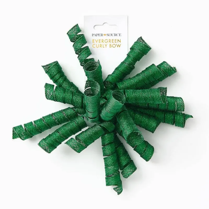 Evergreen Curly Bow sold by Paper Source