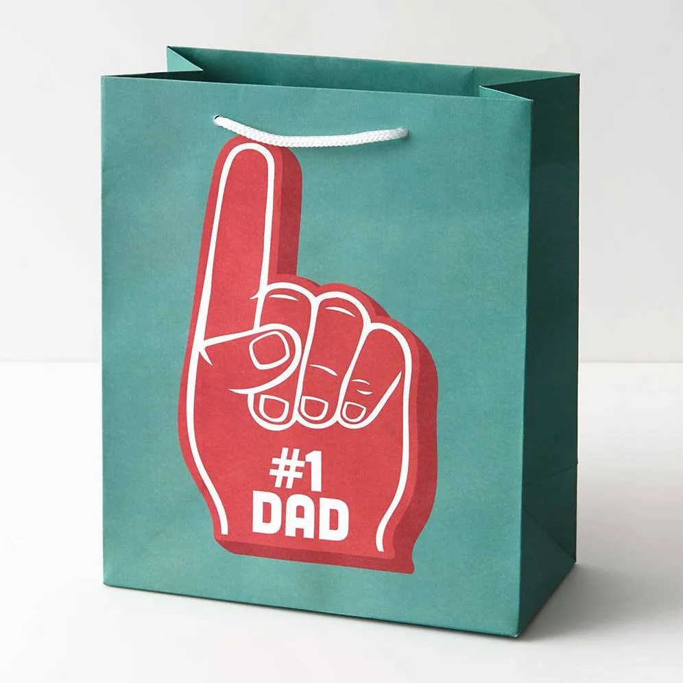 #1 Dad Foam Finger Medium Gift Bag sold by Paper Source