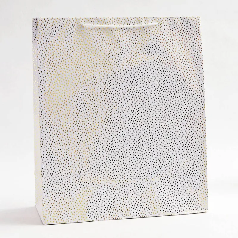 Gold Foil Flurry Extra Large Gift Bag sold by Paper Source