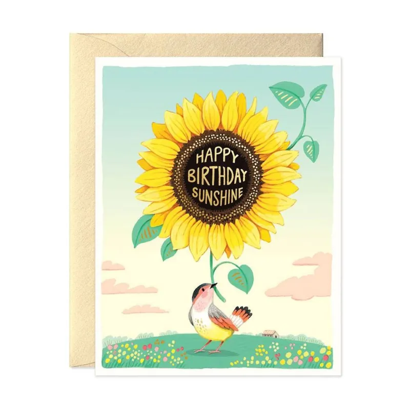 Sunshine Sunflower Birthday Card sold by Paper Source