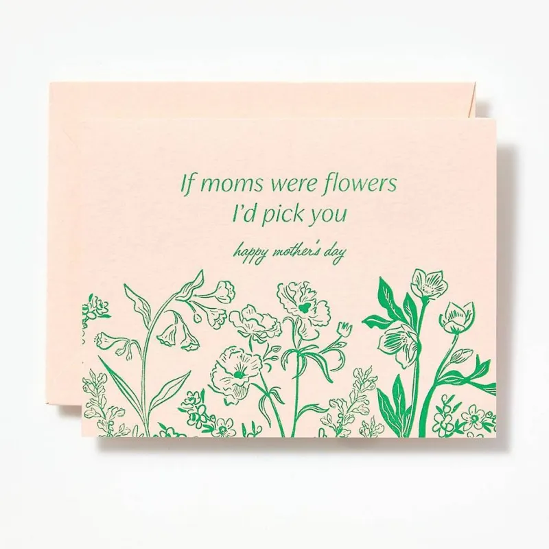 I'd Pick You Mother's Day Letterpress Card sold by Paper Source