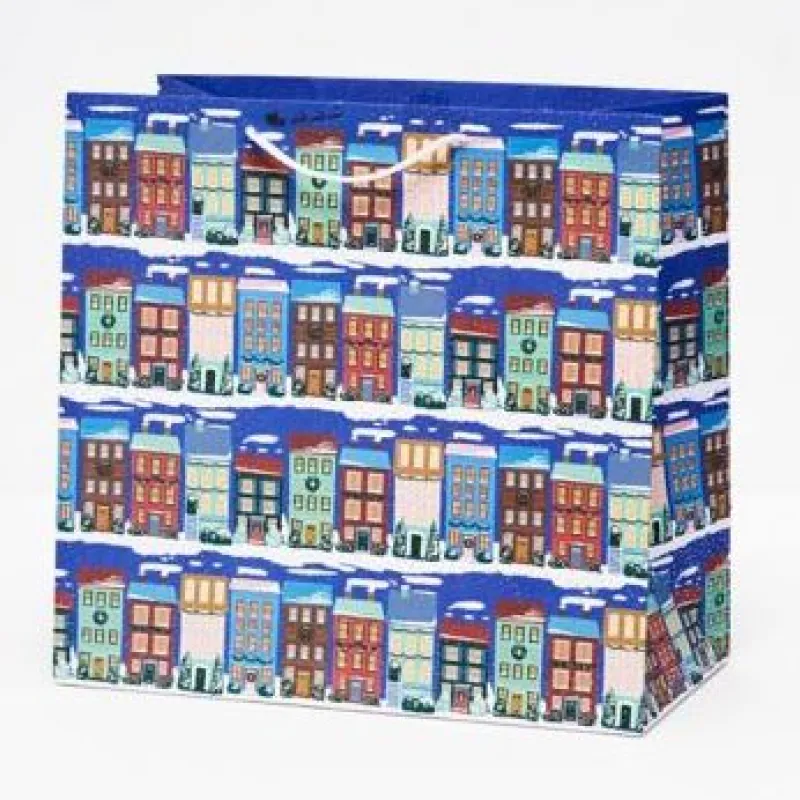 Holiday Houses Large Gift Bag sold by Paper Source