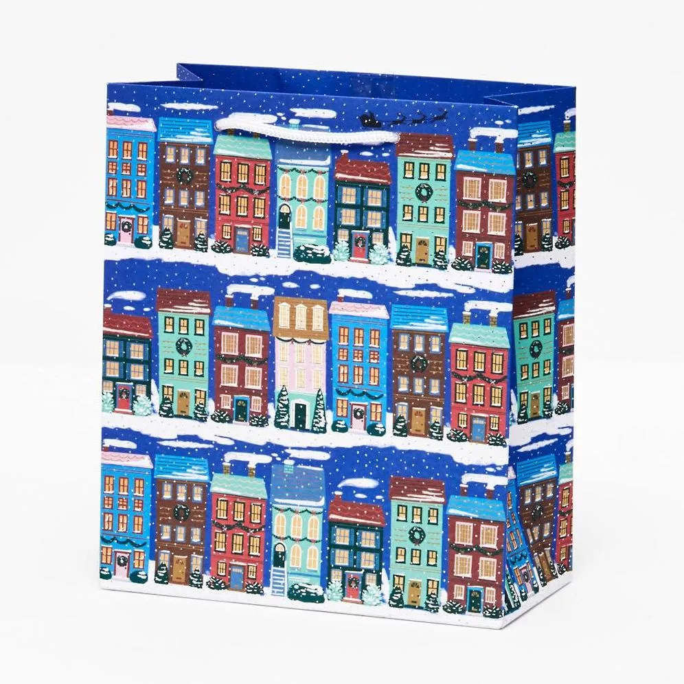 Holiday Houses Medium Gift Bag sold by Paper Source