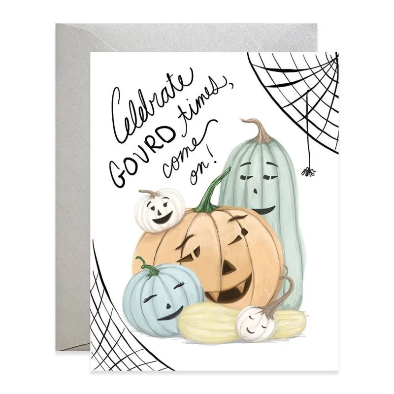 Celebrate Gourd Times Halloween Card sold by Paper Source