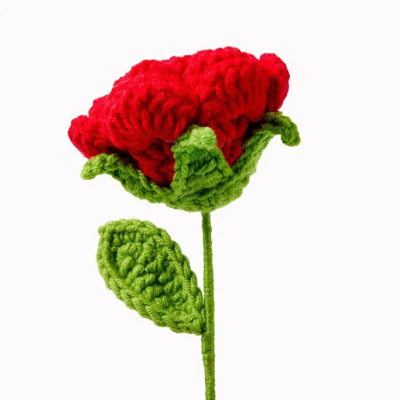 Red Rose Crochet Flower sold by Paper Source