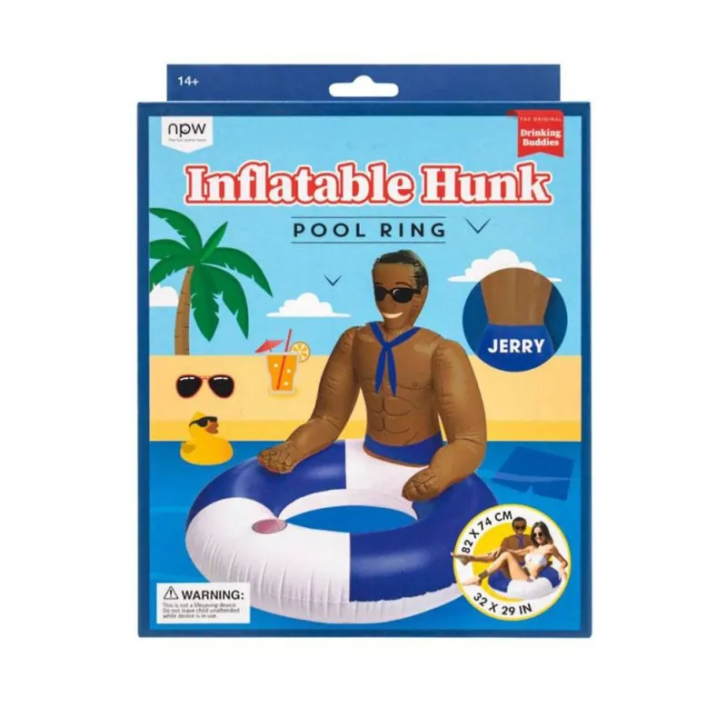 Inflatable Hunk Pool Ring sold by Paper Source
