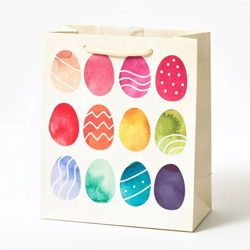 Watercolor Eggs Medium Gift Bag sold by Paper Source