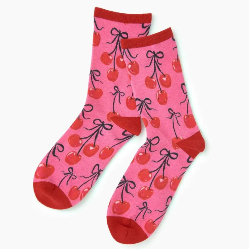 Cherry Bow Socks sold by Paper Source