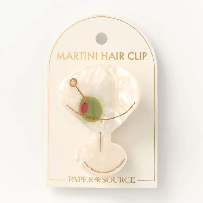 Martini Hair Clip sold by Paper Source