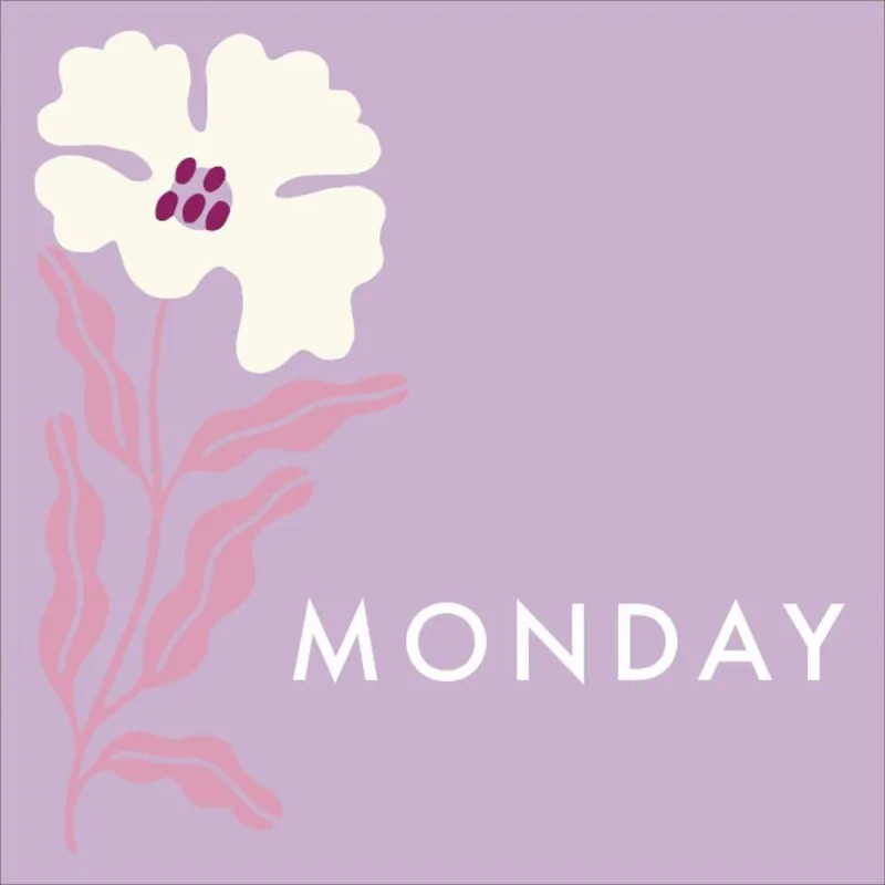 Funky Floral Square Personalized Label sold by Paper Source