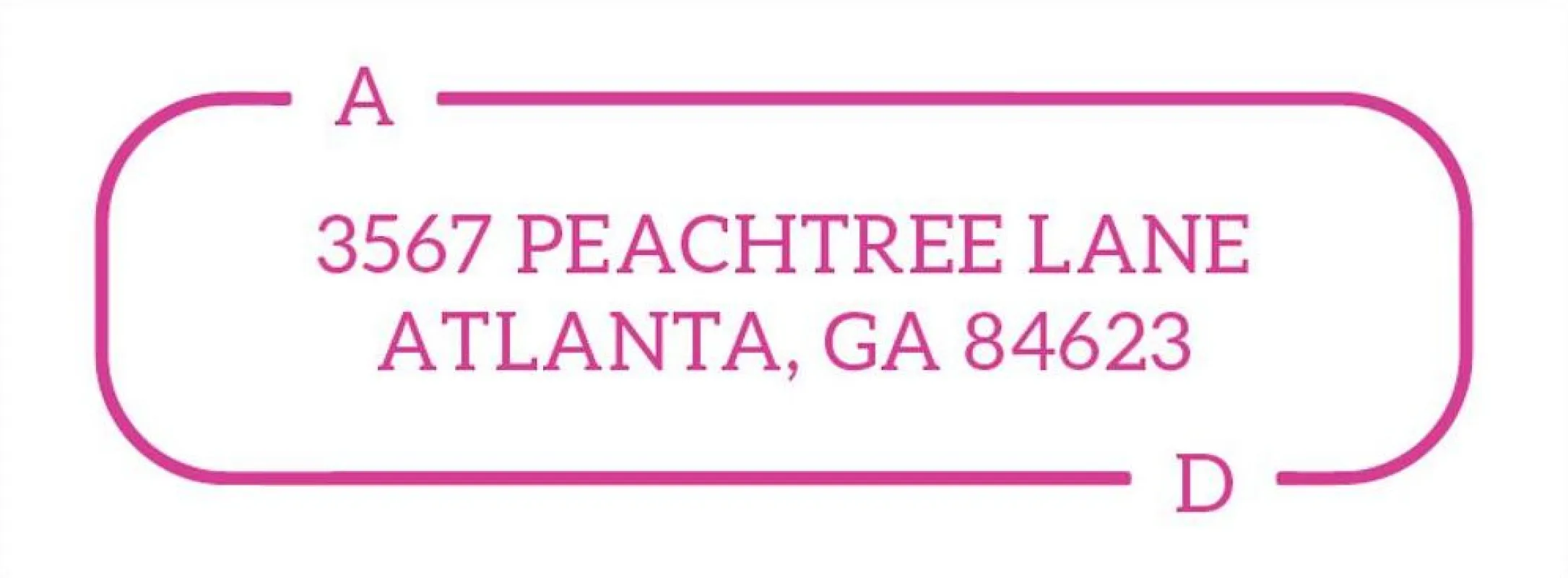 Minimal Line Return Address Label sold by Paper Source