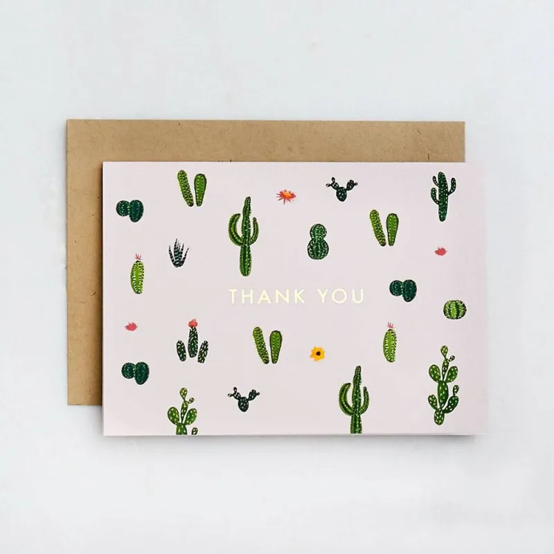 Cacti Thank You Card sold by Paper Source