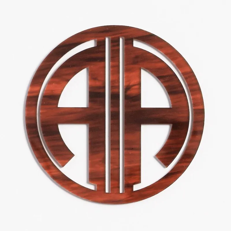Brown Tortoise Laser Cut Monogram Coasters sold by Paper Source
