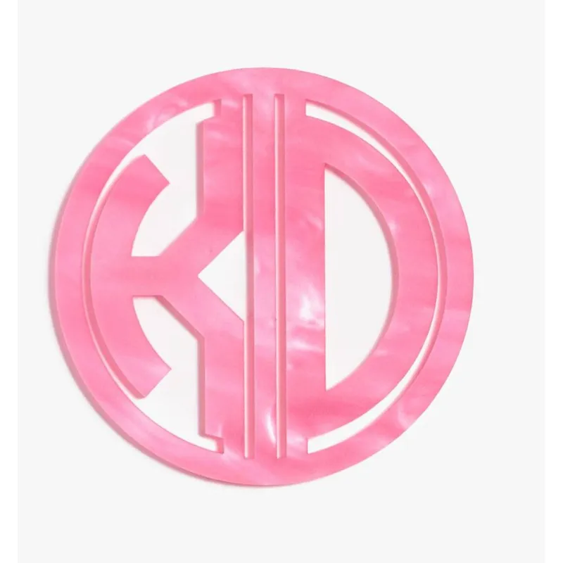Pearl Rose Laser Cut Monogram Coasters sold by Paper Source
