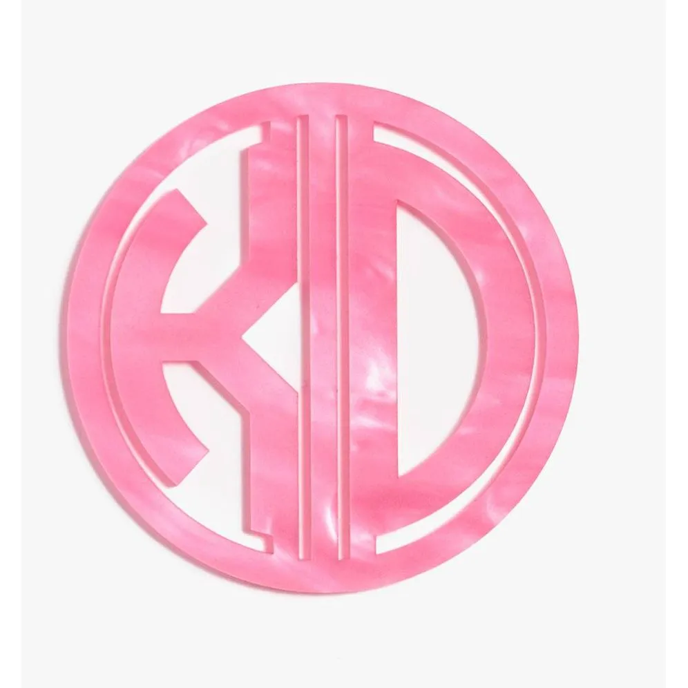 Pearl Rose Laser Cut Monogram Coasters sold by Paper Source