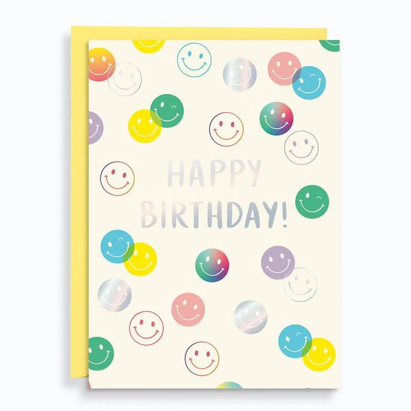 Happy Ombre Birthday Card sold by Paper Source