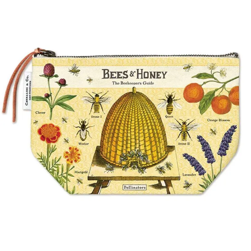 Cavallini & Co. Bees & Honey Vintage Pouch made by Paper Source