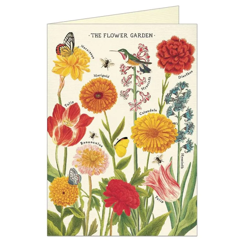 Cavallini & Co. Flower Garden Birthday Card sold by Paper Source