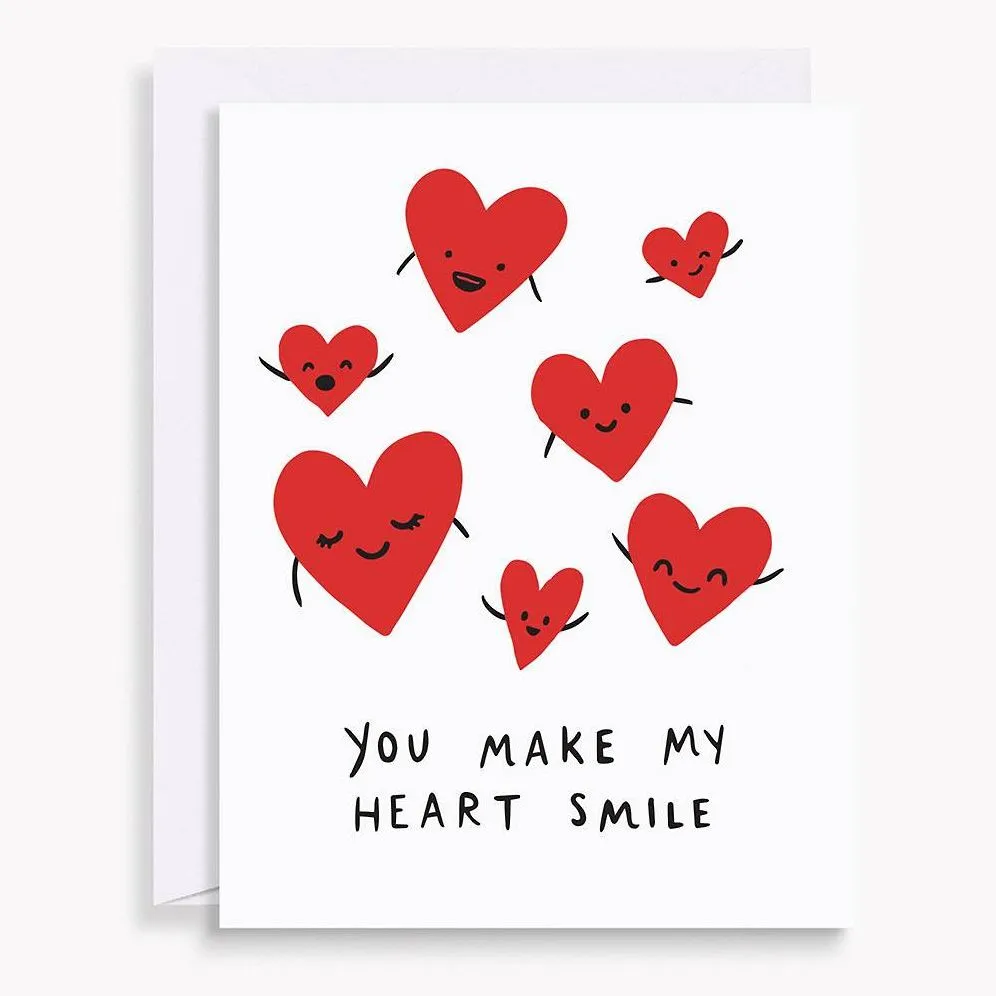 Heart Smile Valentine Card sold by Paper Source