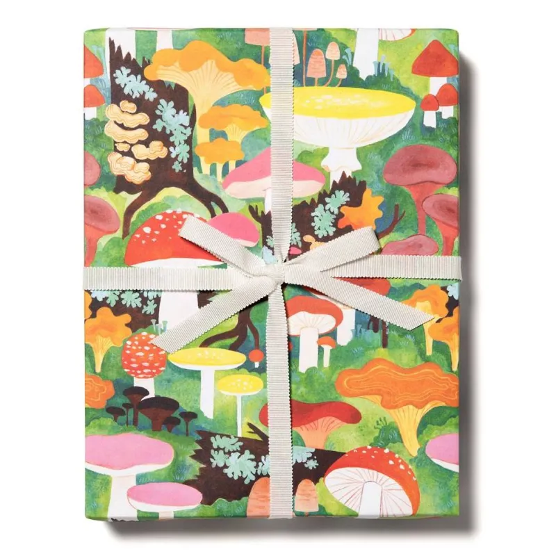 Woodland Mushrooms Flat Wrap sold by Paper Source