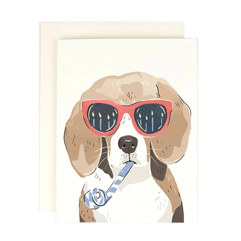 Sunnies Wearing Birthday Dog Birthday Card sold by Paper Source