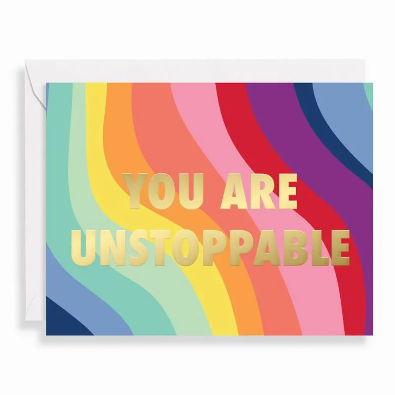 Wavy You Are Unstoppable Congratulations Card sold by Paper Source