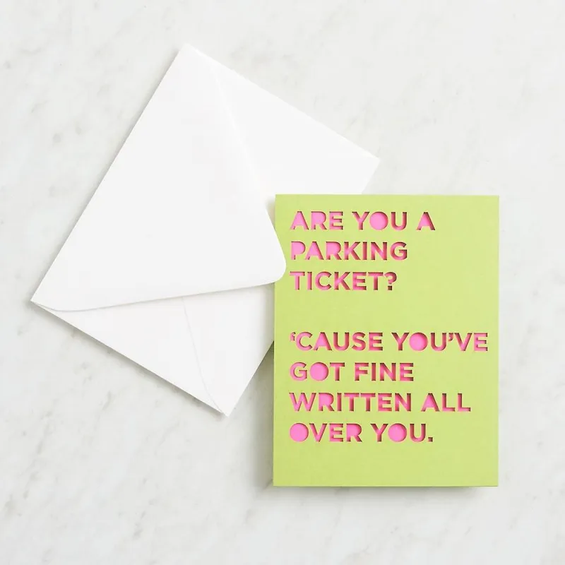 Parking Ticket Love Card sold by Paper Source