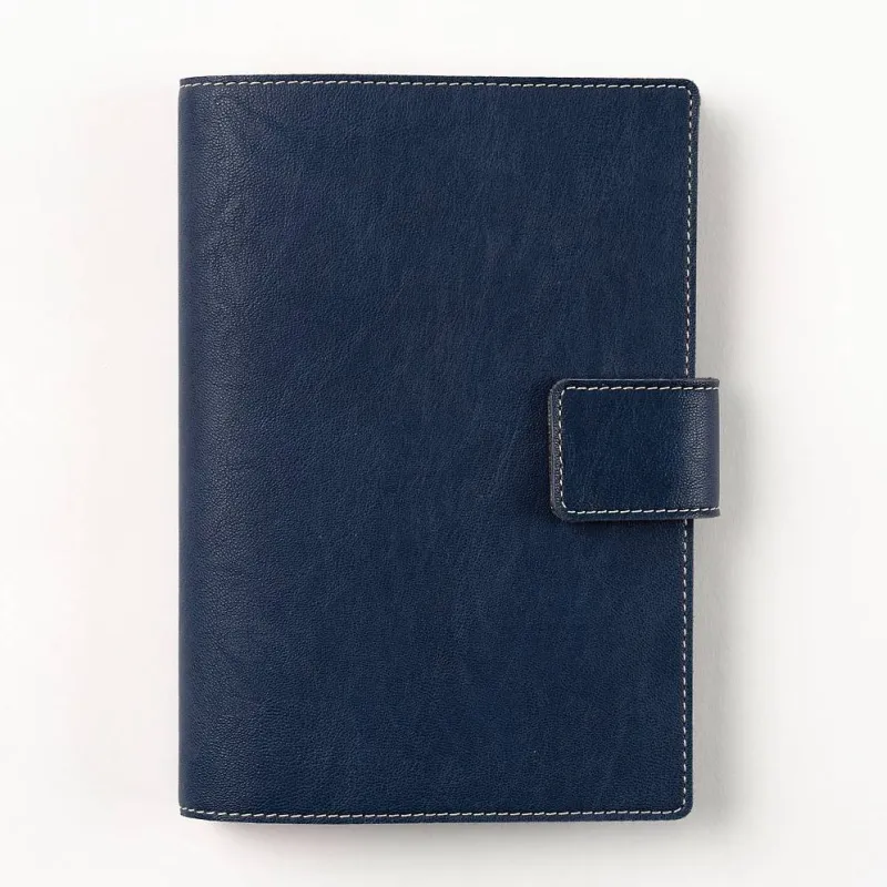 Paper Source Nautic Blue A5 Leather Journal Cover with Clasp sold by Paper Source