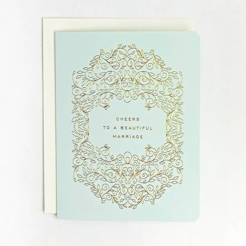 Cheers to Marriage Wedding Card sold by Paper Source