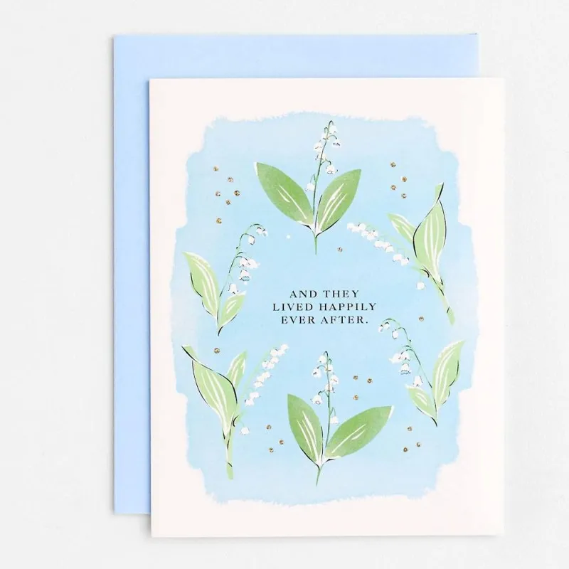 Lily of the Valley Wedding Card sold by Paper Source