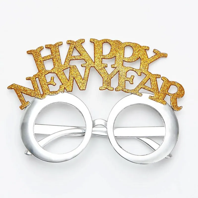 Happy New Years Glitter Glasses made by Paper Source
