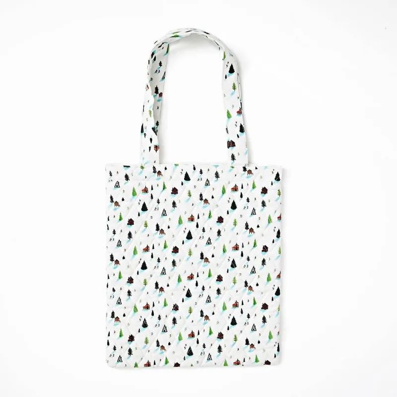 Skiers Quilted Tote sold by Paper Source