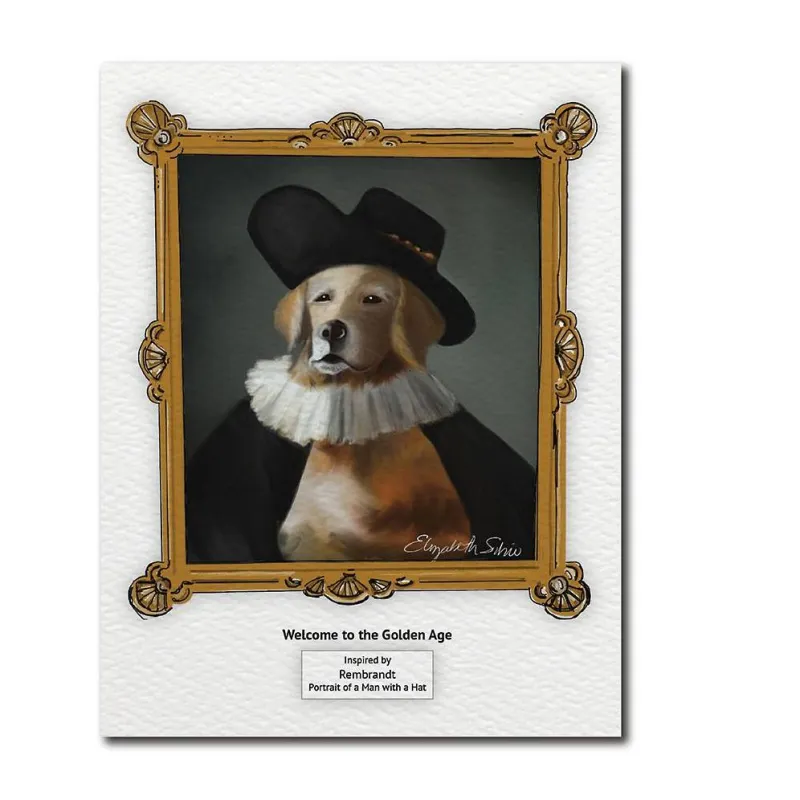 Golden Age Dog Birthday Card made by Paper Source