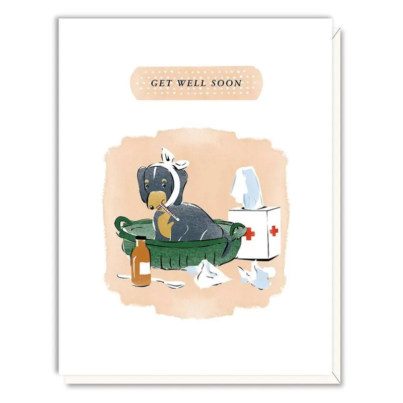 Dog Get Well Card sold by Paper Source