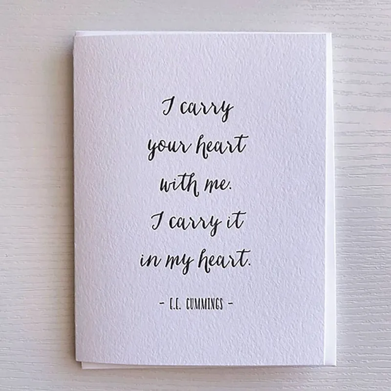 Carry Your Heart Love Card sold by Paper Source