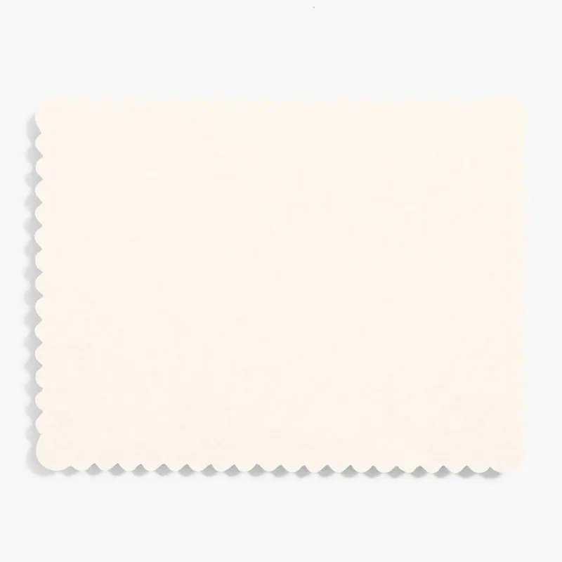 Superfine Soft White A2 Scallop Note Cards sold by Paper Source