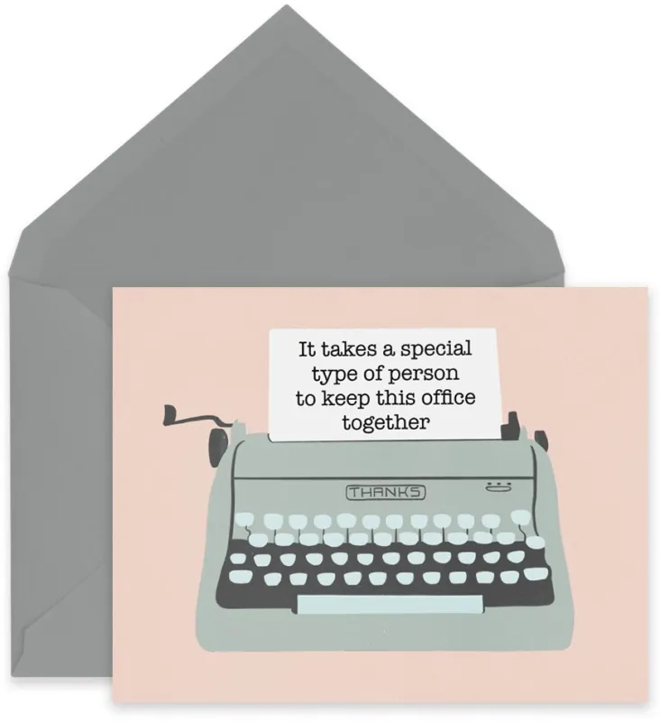 Administrative Professionals Day Greeting Card - Typewriter sold by Paper Source