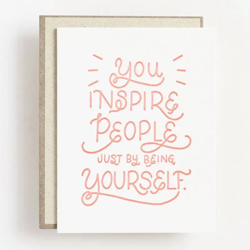 Inspire By Being Yourself Card sold by Paper Source