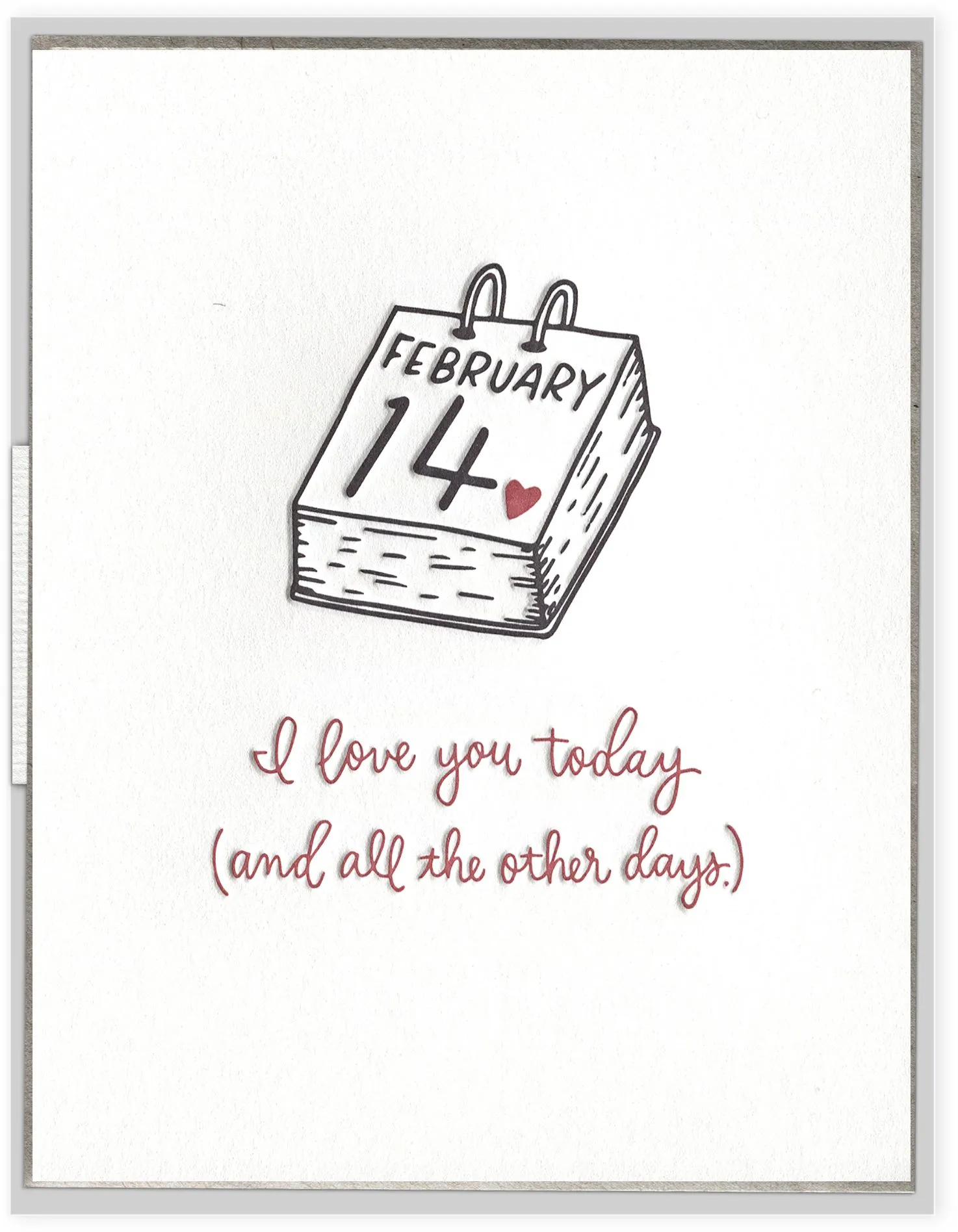 Today & All Other Days Valentine Card sold by Paper Source product image thumbnail 3