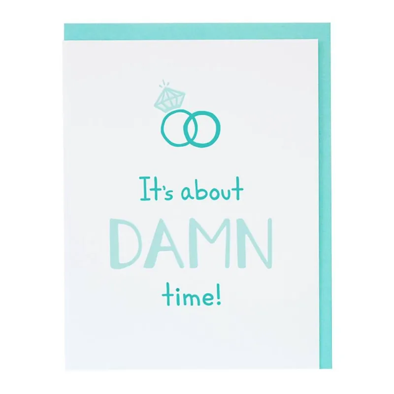 About Time Engagement Card sold by Paper Source