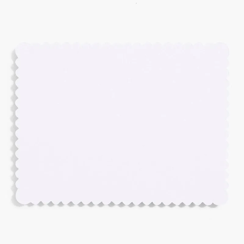 Pure White A2 Scallop Note Cards sold by Paper Source