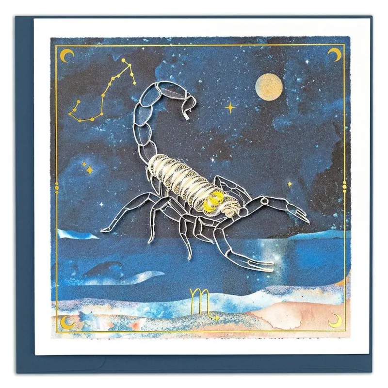 Quilled Zodiac Collection - Scorpio Greeting Card made by Paper Source