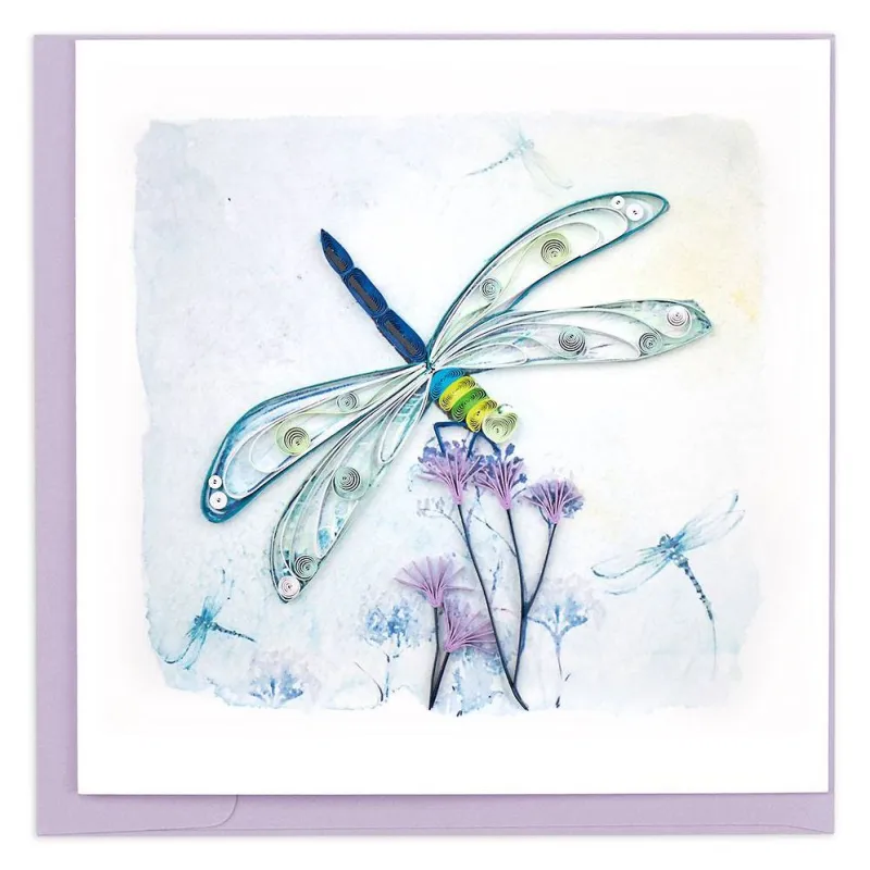 Quilling Emperor Dragonfly Greeting Card sold by Paper Source