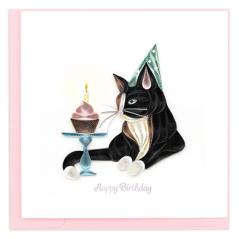 Quilling Birthday Cat Card sold by Paper Source