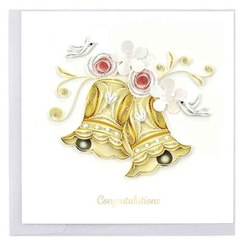 Quilling Wedding Bells Greeting Card sold by Paper Source