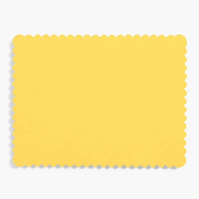 Curry A2 Scallop Note Cards sold by Paper Source