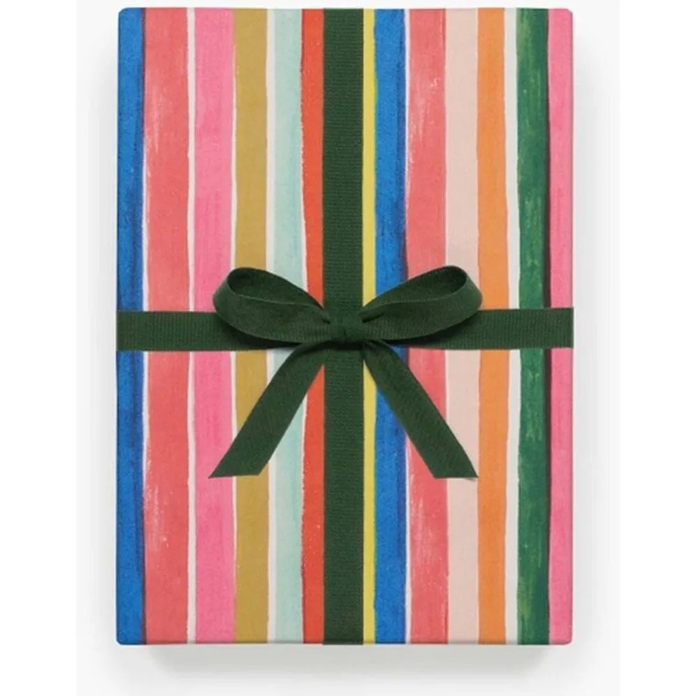 Feliz Party Stripe Flat Wrap sold by Paper Source